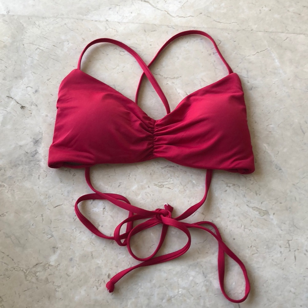 Roxy criss cross back bikini top - NEW
